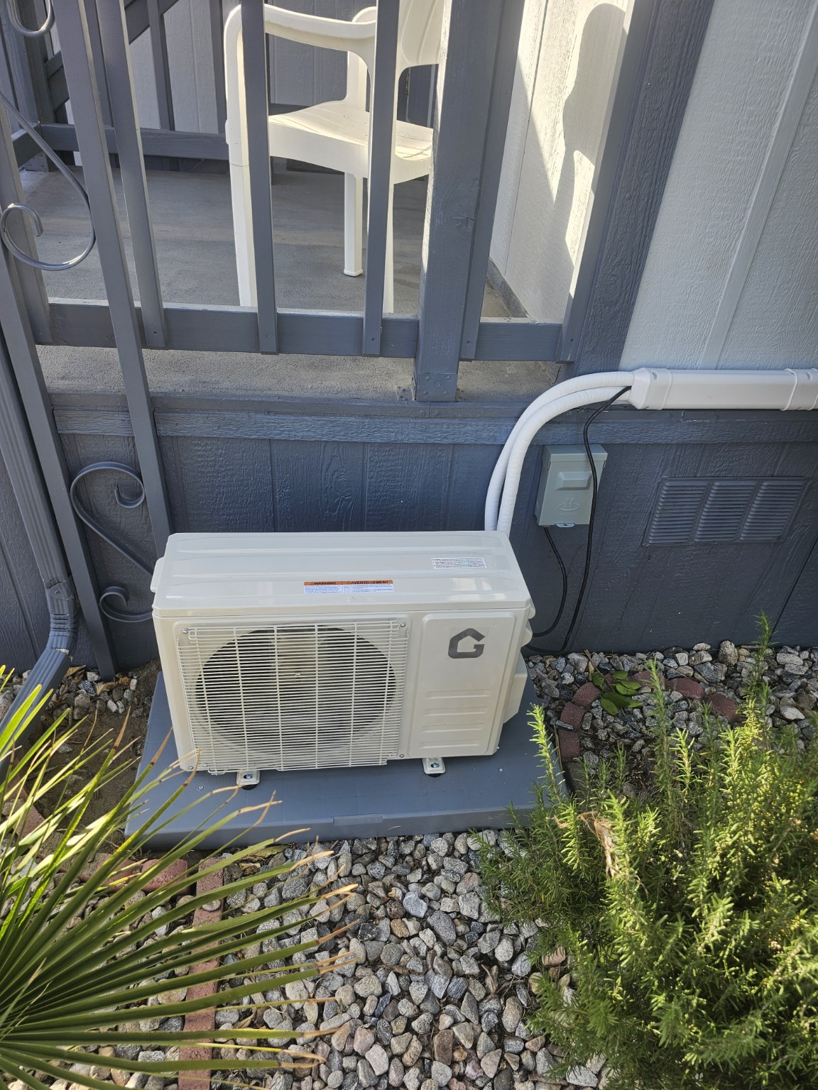 Outdoor mini split condenser